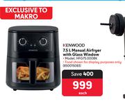 Kenwood 7.5Ltr Manual Airfryer With Glass Window 850015083