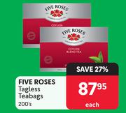 Five Roses Tagless Teabags-200's Each
