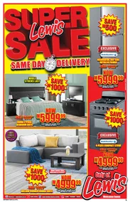 Lewis Lesotho : Super Sale (06 January - 23 February 2025 While Stocks Last)