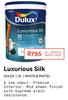 Dulux 5L Luxurious Silk White & Pastel Tints