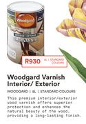 Woodgard 5L Varnish Interior/Exterior (Standard Colours)
