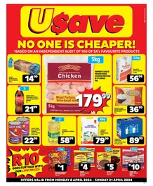 Usave Western Cape : No One Is Cheaper (08 April - 21 April 2024)