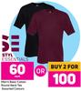 Styl Essentials Men's Basic Cotton Round Neck Tee (Assorted Colours)- Each