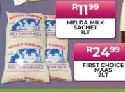 Melda Milk Sachet-1L