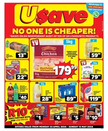 Usave Northern Cape & Free State : No One Is Cheaper (22 April - 12 May 2024)