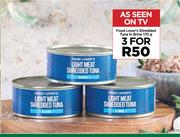 Food Lover's Shredded Tuna In Brine-For 3 x 170g