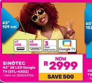Sinotec 43" (109cm) 2K LED Google TV STL-43G2