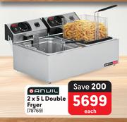 Anvil 2 x 5L Double Fryer