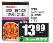 Spar Baked Beans In Tomato Sauce-410g Each