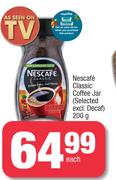 Nescafe Classic Coffee Jar(Selected Excl. Decaf)-200g Each