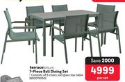 Terrace Leisure 7 Piece Bali Dining Set-Per Set