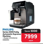 Philips Series 2200 Fully Automatic Espresso Machine EP2235/40