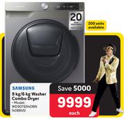 Samsung 9Kg/6Kg Washer Combo Dryer WD90T654DBN