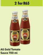 All Gold Tomato Sauce-For 2 x 700ml