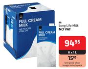 M Long Life Milk-6 x 1L