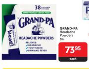 Grand-PA Headache Powders-38's Each