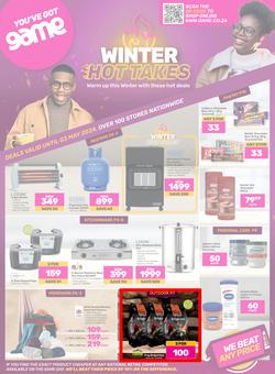 Game : Winter Hot Takes (15 April - 03 May 2024), page 1