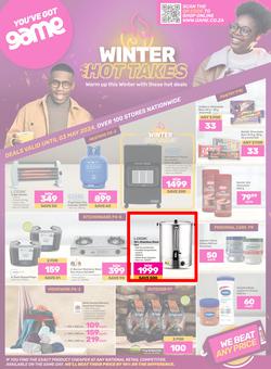 Game : Winter Hot Takes (15 April - 03 May 2024), page 1
