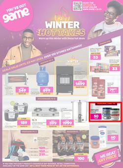 Game : Winter Hot Takes (15 April - 03 May 2024), page 1