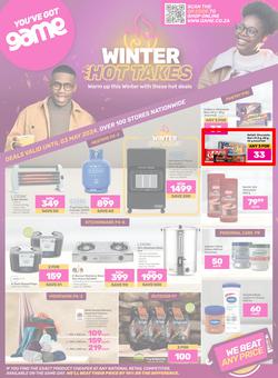 Game : Winter Hot Takes (15 April - 03 May 2024), page 1