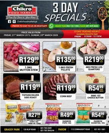Chikro Food Market : 3 Day Specials (21 March - 23 March 2025)