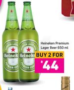 Heineken Premium Lager Beer-For 2 x 650ml