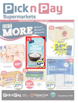 Pick n Pay Eastern Cape : Get More (07 August - 21 August 2024), page 1