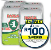 Iwisa No.1 Super Maize Meal-For 4 x 2.5Kg