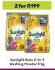 Sunlight Auto 2 In 1 Washing Powder-For 2 x 3Kg