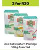 Ace Baby Instant Porridge Assorted-For 3 x 100g