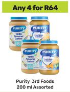 Purity 3rd Foods Assorted-For Any 4 x 200ml