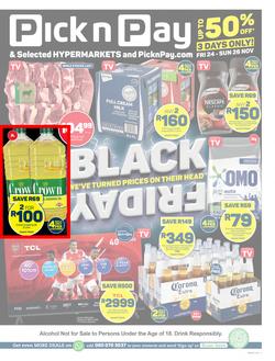 Pick n Pay Western Cape : Black Friday Specials (24 November - 26 November 2023), page 1