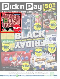 Pick n Pay Western Cape : Black Friday Specials (24 November - 26 November 2023), page 1