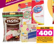 Huletts Brown Sugar 3kg, Great Value Oil 2Ltr, Ace Super Maize Meal 5Kg-For All