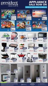 President Hyper : Easter Sale Appliances (19 March - 25 March 2024)