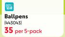 Pen Gear Ballpens-Per 5 Pack