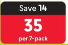 Bic Clic Ball Pens + Crystal Xtra Life Ball Pens + Orange Ball Pens-Per 7 Pack