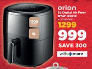 Orion 5Ltr Digital Air Fryer OYAF-0501D