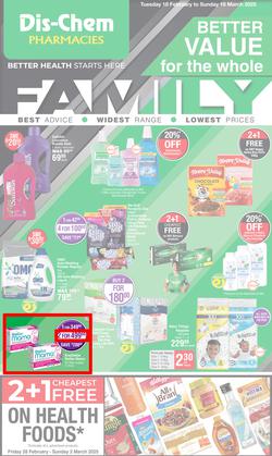 Dis-Chem : Better Value For The Whole Family (18 February - 16 March 2025), page 1