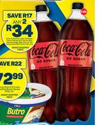 Coca-Cola Zero,Light,No Sugar,Fanta Orange Zero,Sprite Zero-Any 2 x 2.25L