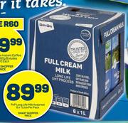 PnP Long Life Milk Assorted-6 x 1L Per Pack