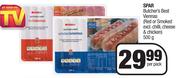 Spar Butcher's Best Viennas (Red Or Smoked Excl.Chilli, Cheese & Chicken)-500g Per Pack
