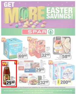 SPAR EASTERN CAPE : Get More Easter Savings (22 March - 03 April 2022) Valid In Acres, Algoa Park, Algoa Foods, Aliwal North, Aspen, Burgersdorp, Cambridge, Camdeboo, Cradock, Dagbreek, De Freitas, page 1
