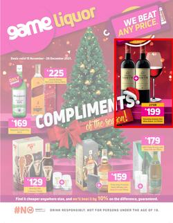 Game Liquor : Compliments Of The Season (15 November - 26 December 2021), page 1