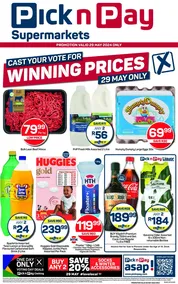 Pick n Pay Western Cape : Winning Prices (29 May 2024 Only)