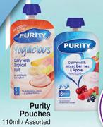 Purity Pouches Assorted- For 1 x 110ml