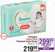 Pampers Value Pack Premium Care Pants Buying 2 Packs- Per Pack