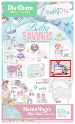 Dis-Chem : Baby Savings (20 October - 13 November 2022), page 1