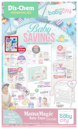 Dis-Chem : Baby Savings (20 October - 13 November 2022), page 1