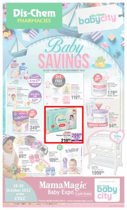 Dis-Chem : Baby Savings (20 October - 13 November 2022), page 1